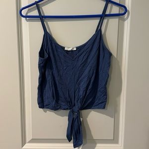 Soprano Tie-Front Cropped Tank Top